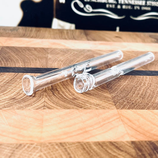One hitter glass pipe, pocket chillum smoking pipe, handmade clear glass smoke pipe, party favor, 420 gift, smoker accessory gear