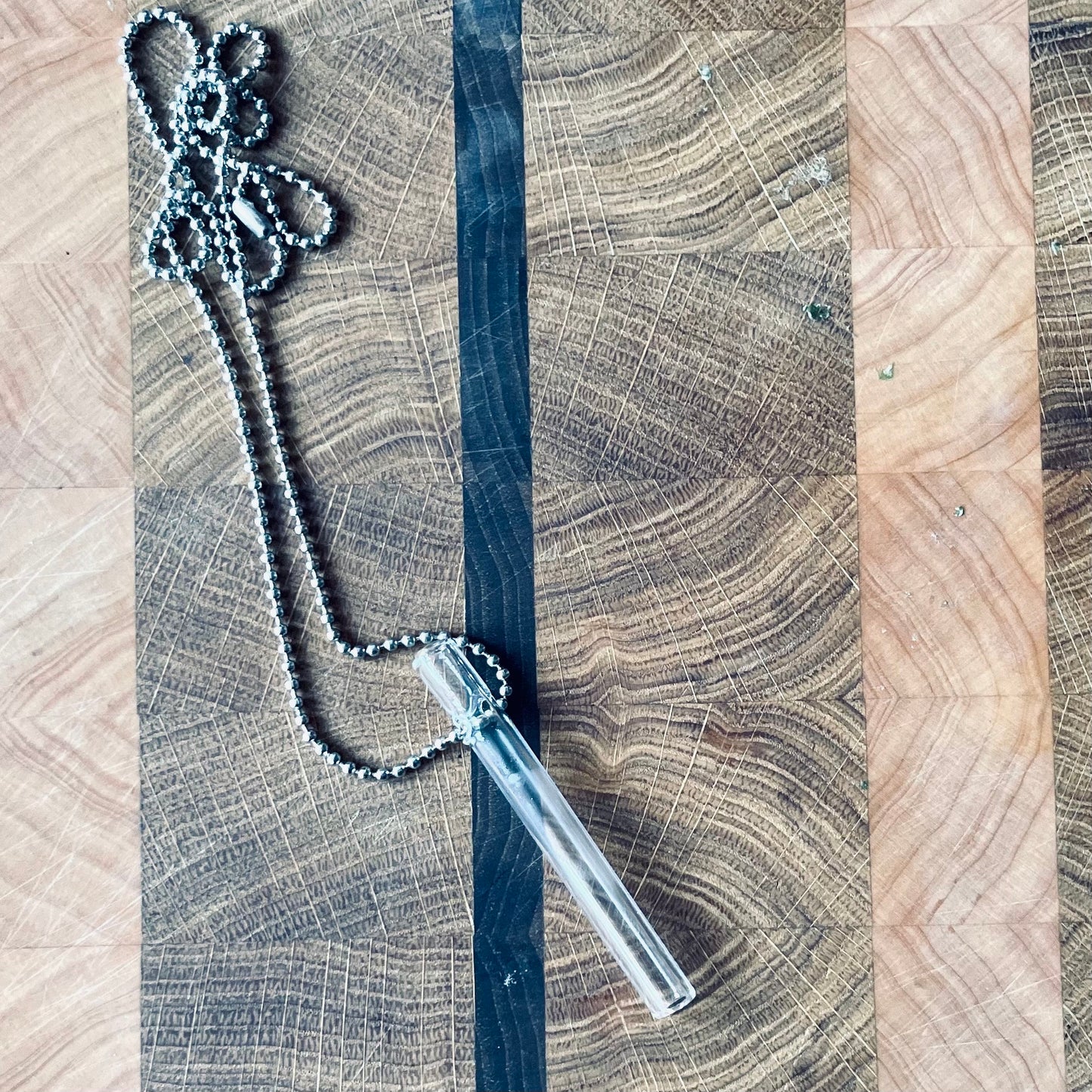 Glass Mindful Breathing Straw Necklace for Stress & Anxiety Relief