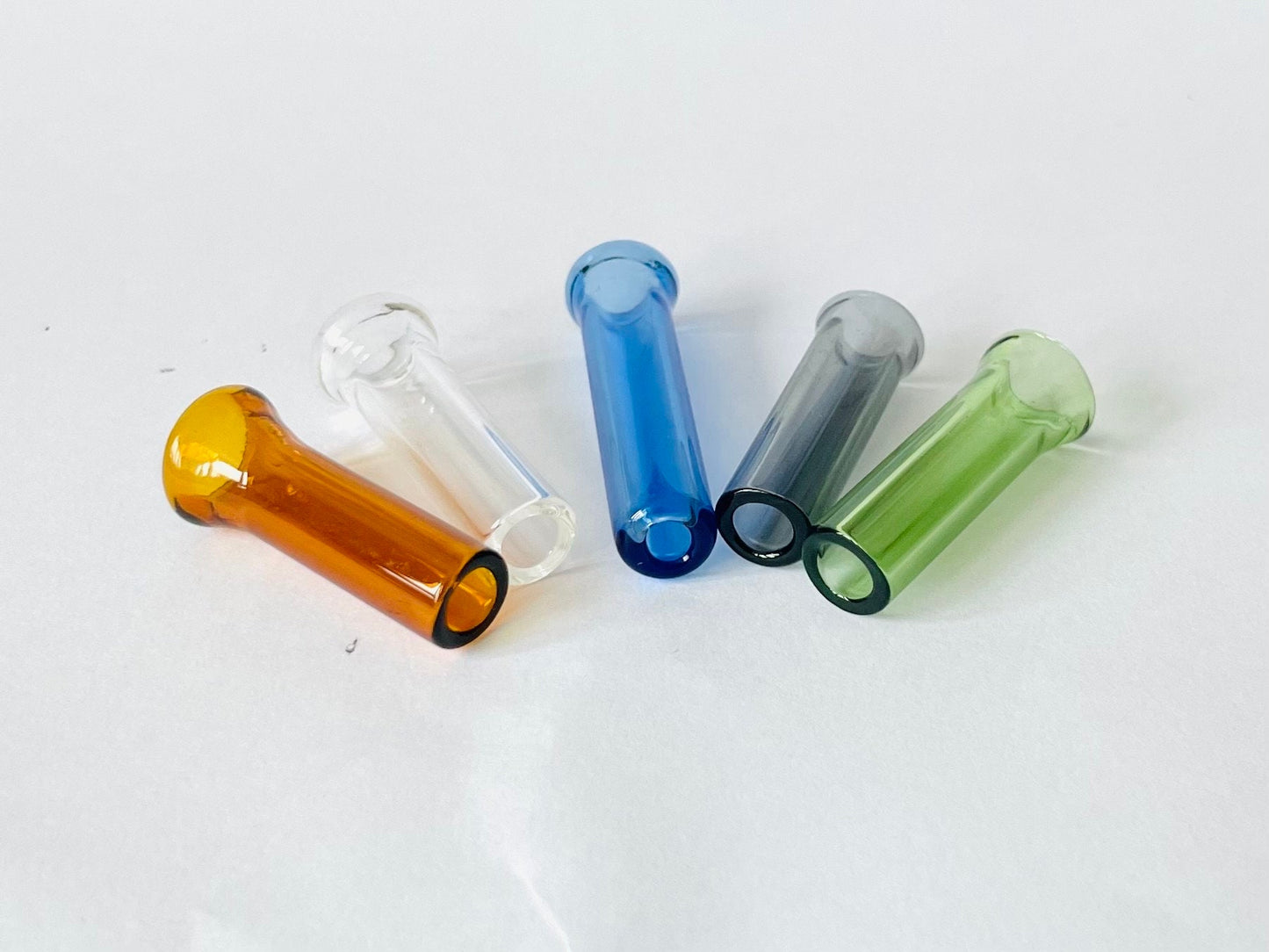 Glass Finger Saver Smoking Tip, 8 mm 1.5 inch